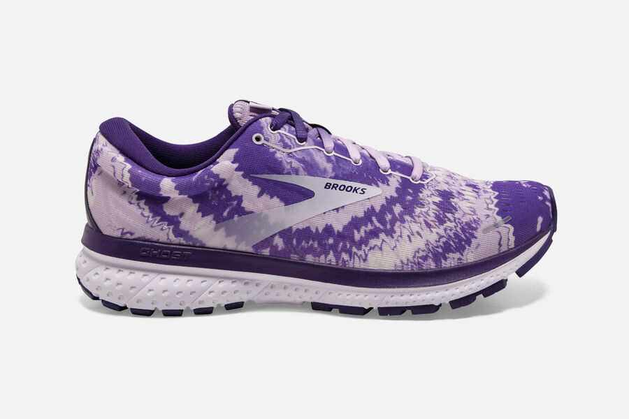 Brooks Running Shoes - Ghost 13 Road Womens - Purple/Silver/Black - HCY-032164